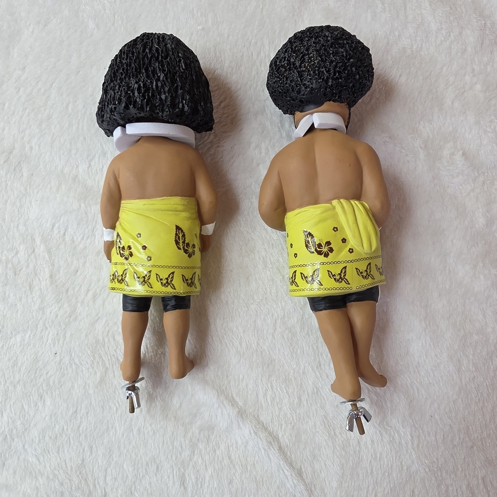 WWE The Wild Samoans Action Figure Bobblehead Afa & Sika - Picture 5 of 7